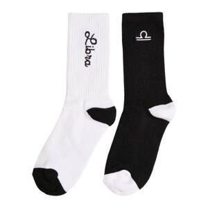 Mr. Tee Zodiac Socks 2-Pack black/white libra