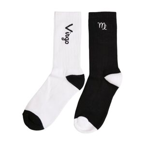 Mr. Tee Zodiac Socks 2-Pack black/white virgo