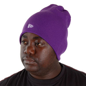 New Era Basic Long Knitt Beanie Purple