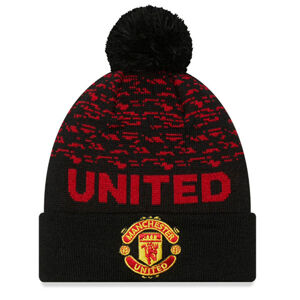 Kulich NEW ERA Manchester United Logo Black Bobble Beanie Hat