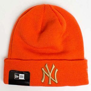 Kulich New Era MLB League Essential Cuff NY Yankees Knit Orange