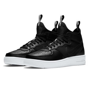 Nike Air Force 1 Ultraforce Mid Shoe Black Black White 864014-001