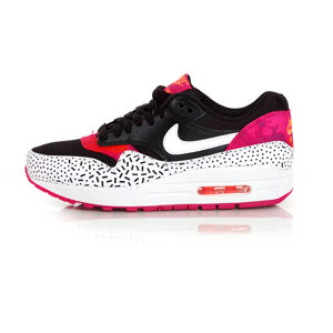 Nike WMNS Air Max 1 Print Black White Fireberry Pink Pow 528898-002