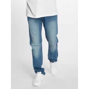 Rocawear / Straight Fit Jeans Moletro Leather Patch in blue