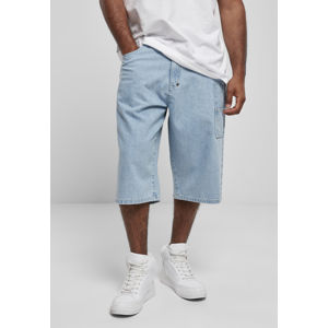 Southpole Denim Shorts with Tape light blue