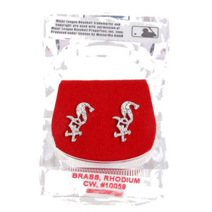 Special Earrings Chicago White Sox Silver