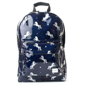 Batoh Spiral Black Unicorns Backpack Bag