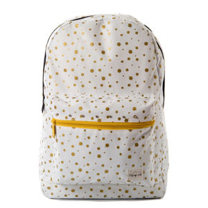 Spiral Gold Polka Dot Backpack Bag