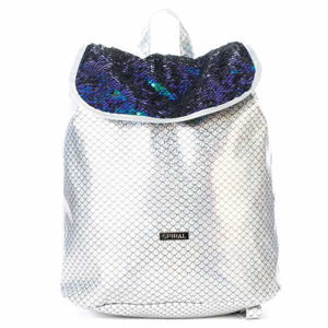 Batoh Spiral Liberty Ariel Sequins Silver Backpack Bag