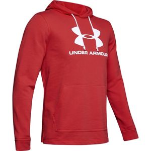 Under Armour SPORTSTYLE TERRY LOGO HOODIE-RED