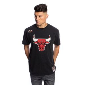 T-shirt Mitchell & Ness Chicago Bulls black Worn Logo/Wormark Tee