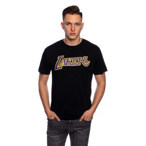 T-shirt Mitchell & Ness Los Angeles Lakers black Team Wordmark Table Top Tee
