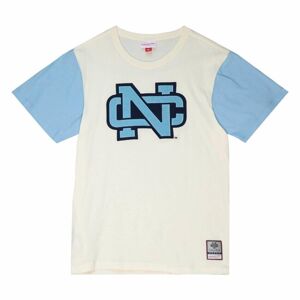 T-shirt Mitchell & Ness University Of North Carolina Color Blocked SS Tee cream