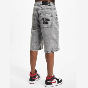 Thug Life Denim Shorts Grow grey