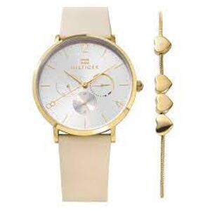 Dámské hodinky Tommy Hilfiger Womens Watch Jena Gold Bracelet Set