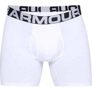 Under Armour Charged Cotton 6in 3 Pack-WHT