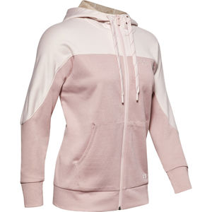 Under Armour Recover Knit FZ Hoodie-PNK