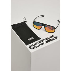 Urban Classics 107 Chain Sunglasses Retro black/yellow