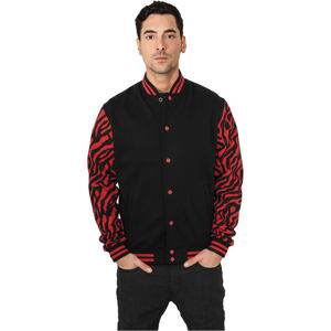 Urban Classics 2-tone Zebra College Jacket red/black