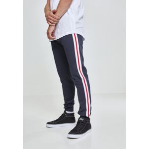 Urban Classics 3-Tone Side Stripe Terry Pants navy/white/fire red