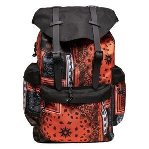 Urban Classics Bandana Patchwork Print Backpack black/orange