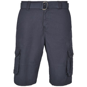 Southpole Belted Cargo Shorts Ripstop navy