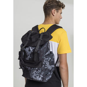 Urban Classics Camo Backpack With Multibags dark camo