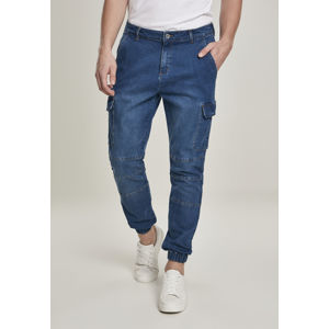 Urban Classics Cargo Jogging Jeans blue washed