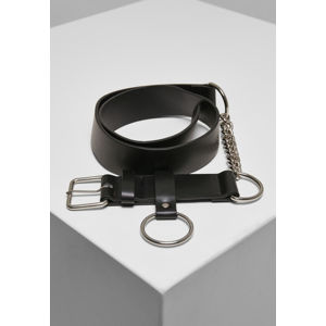 Urban Classics Chain Imitation Leather Belt black/silver