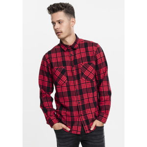 Urban Classics Checked Flanell Shirt 2 red/blk