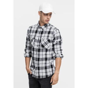 Urban Classics Checked Flanell Shirt 2 white/black