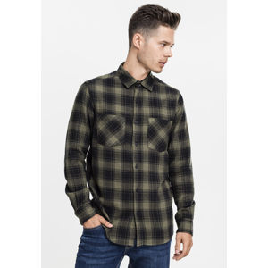 Urban Classics Checked Flanell Shirt 3 blk/olive