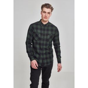 Urban Classics Checked Flanell Shirt blk/forest