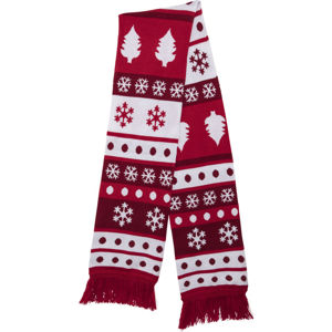 Urban Classics Christmas Scarf Dots red/white