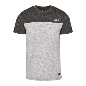 Southpole Color Block Tech Tee marled grey