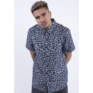 Urban Classics C&S WL Fresh Leopard Short Sleeve Shirt mint/mc