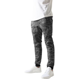 Urban Classics Fitted Terry Melange Sweatpants blk/gry
