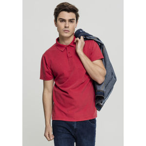 Urban Classics Garment Dye Pique Poloshirt red