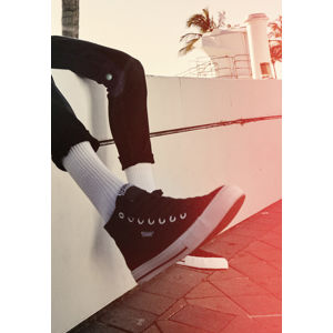 Urban Classics High Top Canvas Sneaker black/white