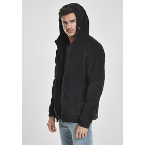Urban Classics Hooded Corduroy Jacket black/black