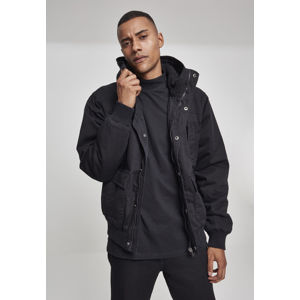 Urban Classics Hooded Cotton Jacket schwarz