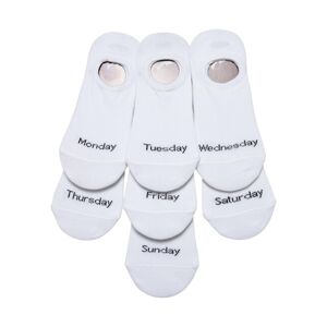 Urban Classics Invisible Weekly Socks 7-Pack white