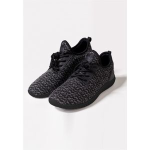 Urban Classics Knitted Light Runner Shoe black/grey/black