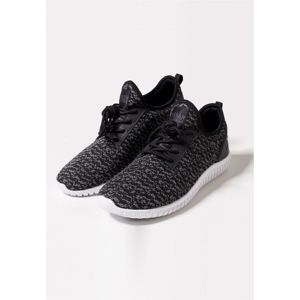 Urban Classics Knitted Light Runner Shoe black/grey/white
