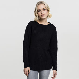 Dámský svetr Urban Classics Ladies Basic Crew Sweater black