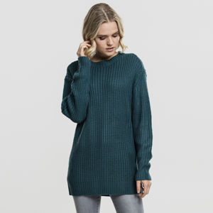 Dámský svetr Urban Classics Ladies Basic Crew Sweater teal