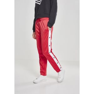 Urban Classics Ladies Button Up Track Pants fire red/white/navy