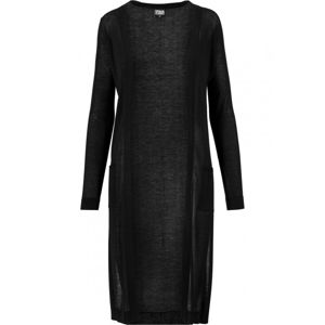 Urban Classics Ladies Fine Knit Long Cardigan black