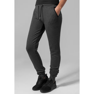 Urban Classics Ladies Fitted Athletic Pants charcoal