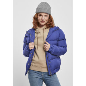 Urban Classics Ladies Hooded Puffer Jacket bluepurple